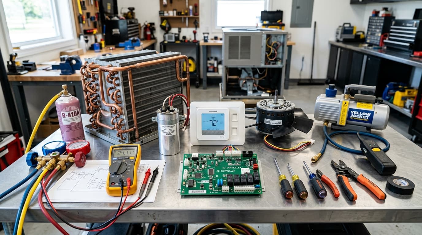 Air Conditioner Components Repaired in Dubai