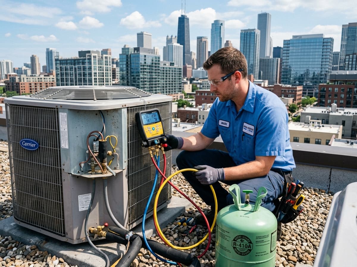 Freon Gas Leak Detection & Refilling